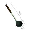 Utensilios de cocina de acero inoxidable 304, juego de cucharas y palas de silicona, antiadherentes para el hogar, para freír, sopas, ollas y más.