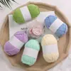 Hilo de Algodón Leche de Cuatro Hilos para Bebé Etiqueta Blanca 25g Grupo Exportación Muñeca de Punto Hecha a Mano Cojín Bufanda Material DIY