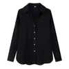 AliExpress Transfronterizo 2026 Nuevas Llegadas de Primavera Ropa Urbana para Mujer Holgada de Nueve Colores Botón Cuello en V Manga Larga Solapa Camisa