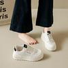 Novos Sapatos Brancos 2025 para Mulheres no Outono, Estilo Coreano Ins Estudantes Femininas Tênis Casuais Esportivos Versáteis Street Shooting Hl511