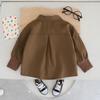 Ropa de Otoño para Niños 2024 Cárdigan Guapo Camisa Abrigo Conjunto Guapo de Tres Piezas para Bebé Pantalones Vaqueros Casuales para Niño