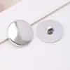 Botones de Plástico Planos Galvanizados Imitación Metal con Patas Altas Botones Decorativos de Alta Calidad para Abrigos de Lana Camisas Chaquetas