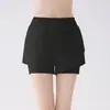 Conjunto de Ropa de Yoga para Mujer, Verano Transpirable Malla Manga Corta Shorts Anti-Exposición, Conjunto de Dos Piezas para Pilates Fitness