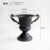 Jarrón de Cáliz Clásico, Maceta, Recipiente de Arreglo Floral de Hierro Europeo Retro, Adornos de Candelabro Dorados