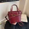 Bolsa de Mão Balde Tendência Novo Estilo 2026 para Mulheres, Bolsa Transversal Chique Estilo Coreano, Bolsa de Ombro Vintage Outono e Inverno