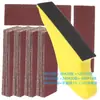 Bestseller transfronterizo juego de 121 piezas de lija roja de 30*90 mm para pulir y lijar madera, metal y muebles