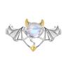 Anillo de Dedo con Alas de Ángel Creativas Personalizado Moderno Abierto Ajustable Anillo de Viento Neutro Anillo de Ala