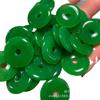 Colgante de Jade Verde Jade de 25 mm Colgante Grande de Paz Accesorios para Manualidades al por Mayor Colgante de Paz de Jade