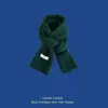 Bufanda de Punto de Color Sólido de Moda para Mujer, Nueva Versátil para Otoño e Invierno, Calentador de Cuello Pequeño para Pareja Estudiante, Personalizable