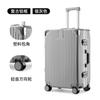 Mala de bagagem estrutura de alumínio 20 trolley case roda universal 24 feminino masculino estudante 26 código de embarque caso de couro 28 polegadas