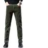 Pantalones Casuales Nuevos de Pana Otoño para Hombre Corte Delgado Moda Coreana Tendencia Marca de Moda Pantalones Largos de Pana Rayados para Hombre