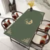 Mantel Individual de Cuero Chino Clásico Impermeable y a Prueba de Aceite Mantel No Lavable Mantel Antiescaldado Mantel para Mesa de Comedor Mantel para Mesa de Café