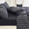 Funda de Almohada Rayada Estilo Ins 48X74cm Funda de Almohada de una Pieza Relleno Interno Tipo Algodón Puro Transfronterizo Liana03