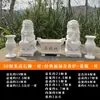 Escultura de Leão em Pedra de Mármore Branco, Incensário de Pedra Finamente Esculpido, Incensário Retangular e Redondo, Pequeno Ornamento de Leão em Pedra de Mármore Branco