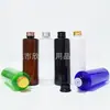 Botella con tapa de aluminio verde, botella de aceite esencial de 200 ml, botella de recarga de gel de ducha, botella pequeña de medicamentos para pescar, botella de recarga de tónico de 200 ml