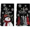 Paños de limpieza creativos con temática navideña de Amazon transfronterizos, manteles para el hogar y la cocina, paños de cocina y paños decorativos navideños