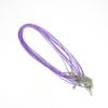 Venta caliente transfronteriza de 1,5-2 mm, collar de cera de Corea del Sur con hebilla de langosta, cuerda de cuero negro, accesorios de joyería hechos a mano.
