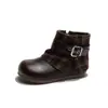 Botas de Cano Baixo Novas Outono/Inverno 2026 Estilo Britânico para Meninas Botas Martin Botas de Algodão Quente com Pelúcia para Bebês Dropshipping