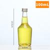 Botella de vino blanca pequeña de cristal transparente de 500 ml, 20 ml, 30 ml, 50 ml y 100 ml, con envío gratuito.