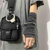 Guantes de Algodón Cálidos de Medio Dedo para Mujer con Manga Rayada de Arcoíris Guantes para Bailar de Hyun-a Guantes de Medio Dedo con Protección Solar para Verano