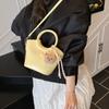 Bolso Balde Bandolera Nicho, Bolso de Hombro Simple de Alta Gama para Mujer, Bolso de Viajero de Moda Verano 2025