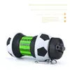 Botella de agua para deportes al aire libre, taza plegable esférica de silicona, fútbol portátil, anticaída, antifugas, plegable