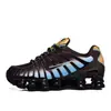 Zapatillas de correr Shox TL transfronterizas para hombre y mujer, zapatillas deportivas transpirables de bajo perfil con absorción de impactos, zapatillas casuales en blanco y negro para hombre y mujer