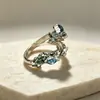 Anillo de personalidad minimalista y moderno, versátil y único, anillo para el dedo índice de alto índice estético, ajustable, unisex