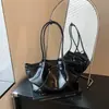 Bolsa de nicho, bolsa tote feminina nova moda primavera 2026, estilo doce com fita e laço, bolsa transversal