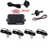 Kit de 4 Sensores de Estacionamiento para Coche Zumbador 22 mm Radar de Reversa Alarma Sonora Sonda Indicadora 12V