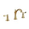 Kaiping Youjia baño estilo europeo Oro Zirconio Cobre Lavabo grifo de doble mango doble control grifo de gabinete de baño caliente y frío 31489