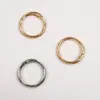 Anel Redondo de Liga de Zinco Argola de Mola Aberta Chaveiro Pingente de Boneca Acessórios de Ferragens para Bagagem e Roupas 3.8*25mm