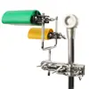 Cowbell Bateria Instrumento de Percussão Pequeno Gong Dupla Cor Verde e Amarelo Resina de Tom Alto Peixe de Madeira Instrumento de Percussão Estilo Lp