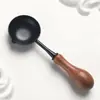 Nova Colher de Madeira Antiaderente, Colher de Tinta de Fogo, Ferramenta de Aquecimento para Selo de Tinta de Fogo, Cera de Tinta de Fogo, Antiaderente e Fácil de Limpar