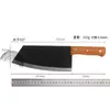 Faca de Cozinha Hongmeizi Doméstica de Aço Inoxidável com Cabo de Madeira Cutelo de Carne para Cozinha Cutelo Leve para Vegetais e Carnes Feminino