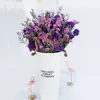 Directamente de Yunnan Nomeolvides Gypsophila Flores Reales Semisecas Secadas al Aire Naturalmente Flores Conservadas Regalo Adorno para Sala de Estar Mesa de Comedor