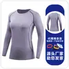 Pro Esportes Femininos Roupas Apertadas Estiramento Manga Comprida Roupas de Fitness Secagem Rápida Emagrecimento Corrida Basquete Yoga T-shirt F8021
