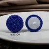 Botões de Pérola Bordados à Mão, Botões Decorativos de Lã com Pele Modernos, Pequenos Botões Perolados Perfumados