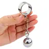 Juguete Sexual Anillo Metálico para Pene Colgante de Escroto de Acero Inoxidable Bola Colgante Ejercicio Físico de Estiramiento que Soporta Peso Anillo para Pene