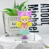 Llavero de dibujos animados Sanrio niña muñeca colgante palomitas de maíz lindo llavero de niña accesorios DIY para pastel