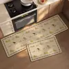 Tapete de cocina de dibujos animados, tapete absorbente de agua y aceite de tierra de diatomeas para el hogar, lavable, resistente a la suciedad, resistente al desgaste, tapete de piso al por mayor