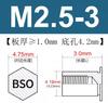 Coluna de Porca Rebite de Furo Cego Bso-M2M2.5M3M4M5M6 Stud de Aço Carbono Placa de Pressão Stud Sextavado Galvanizado.5