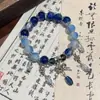 Pulseira Azul Oceano de Verão Nova e Incrível Mais Vendida com Pingentes de Estrela, Estilosa e na Moda, Perfeita para Estudantes, Perfeita como Presente