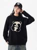 Suéter Pica-pau Pequeno Panda Feminino Outono e Inverno Moda Novo Senso de Alta Qualidade Preguiçoso Espesso Interno Gola Redonda