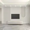 Papel Tapiz de Rejilla de Lujo Ligero para Fondo de Pared de TV Mural Decorativo Geométrico Cálido 8D para Sala de Estar Dormitorio Cabecera