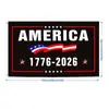 Bandeira Americana de 250º Aniversário Transfronteiriça Decoração Dia da Independência Ventilador Externo Banner em Forma de Bandeira Tecido de Fundo Bandeira de Jardim