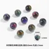 Cen Tianran Cuentas Sueltas de Ojo de Tigre de Alta Calidad Cuentas Redondas para Pulsera de Tesoros Múltiples DIY con Agujero Grande