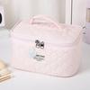 Bolsa de Cosméticos Transfronteiriça, Grande Capacidade, Necessaire de Luxo, Bolsa Portátil de Armazenamento para Viagem, Estojo de Cosméticos Tridimensional Feminino