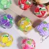 Cor de argila macia simulação de frutas contas furo reto contas soltas contas caneta usável diy corrente de celular chaveiro corrente de bolsa acessórios