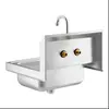 Lavabo Americano de Acero Inoxidable Lavabo de Cocina Montado en Pared Fregadero Engrosado para Lavar Platos Fácil de Instalar Antisalpicaduras